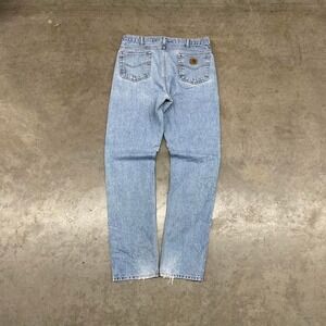 Carhartt Jeans blue workwear pants Y2K straight leg Men's size 36x36